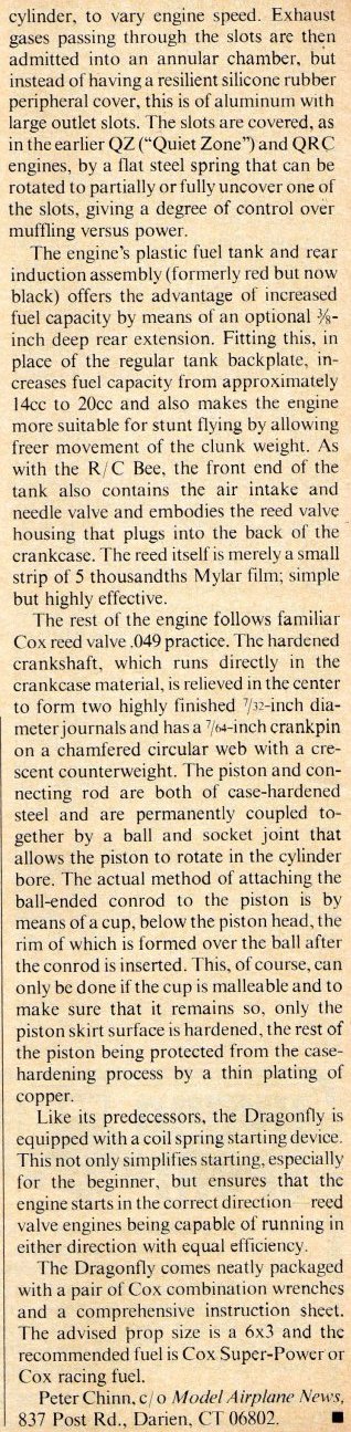 Cox .049 Airplane Engine Fuel Tank Conversion Kit Babe Bee 5cc - Foto 9